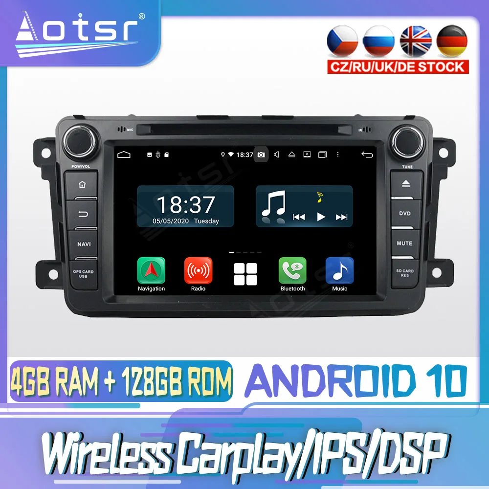 

Android 10 PX6 128G для MAZDA CX-9 2012 2013 Carplay DVD GPS навигация Авто Радио стерео видео мультимедиа плеер головное устройство 2din