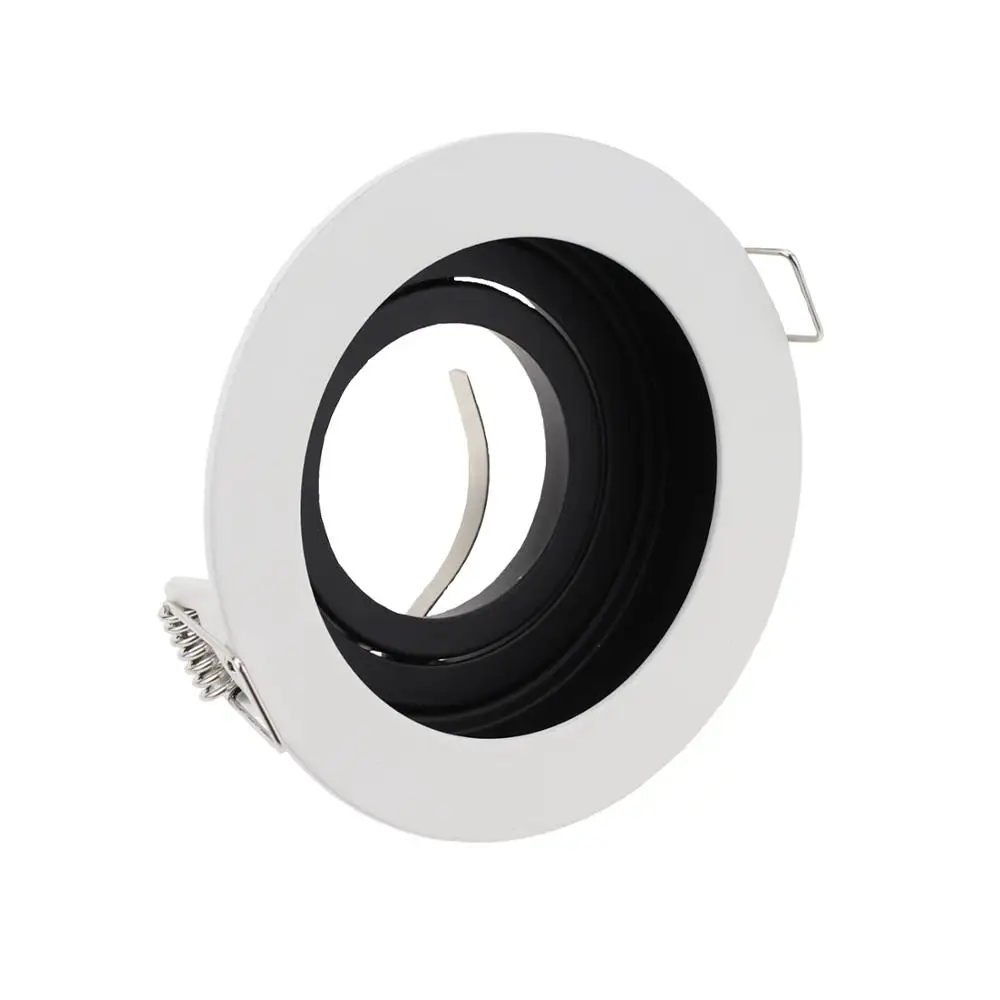 GU10 Spot bulb fixture Zinc alloy Ceiling Recessed led Lamp 90mm Cut Hole with Bulb Replaceable Downlights MR16 fitting | Лампы и
