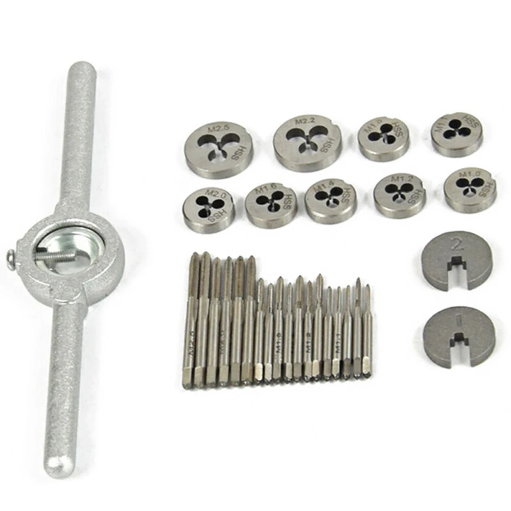 

Supplies Taps & Dies M1.0-M2.5 High speed steel Silver Wrench Multipurpose