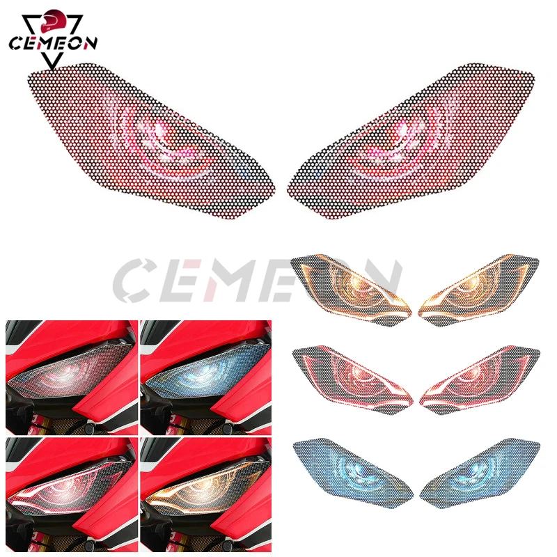 

Motorcycle headlight eye decoration sticker For Honda CBR1000RR 2017-2018 CBR 1000RR headlight protection decal headlight film
