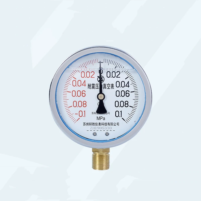  0 1 ~ МПа противоударный вакуумный манометр измеритель сейсмического давления