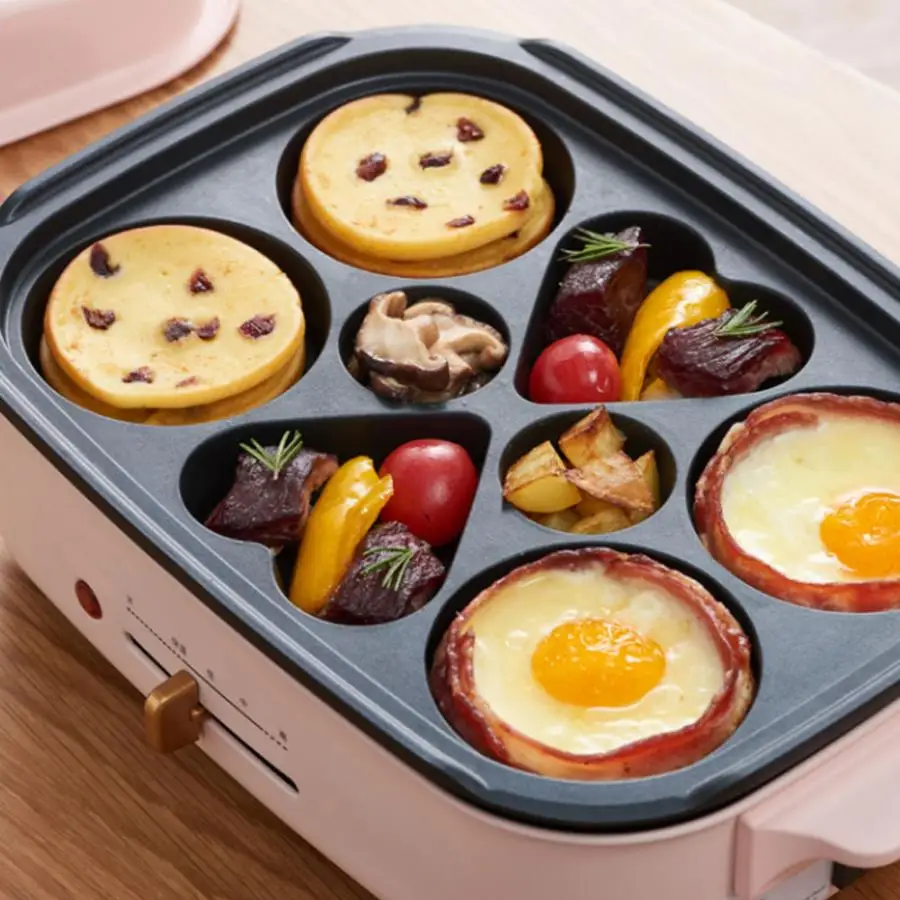 

Multifunction Barbecue Pan Kitchen Non-Stick Barbecue Griddle Plate Grill Baking Tray Pan for making barbecue takoyaki hot pot