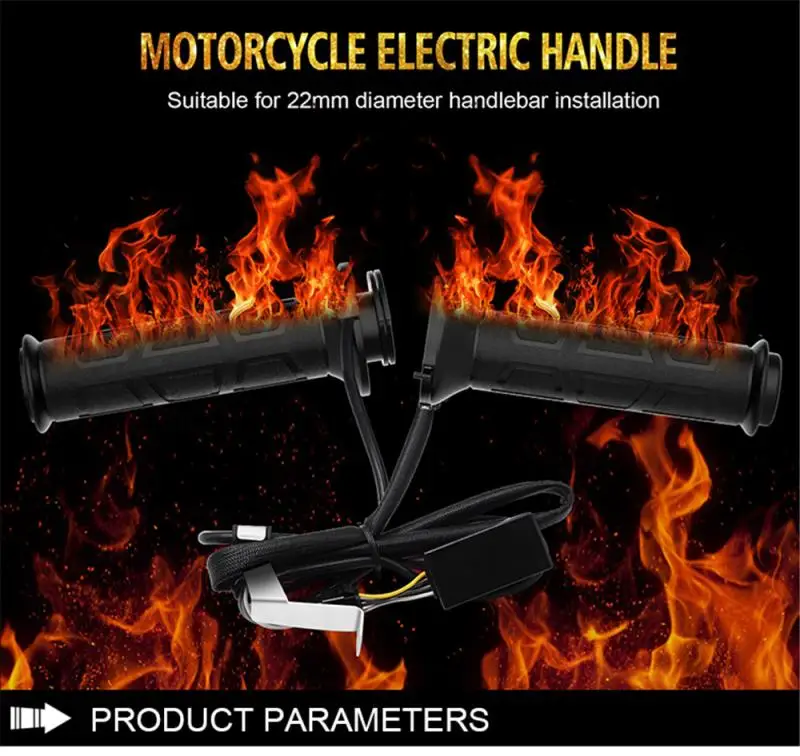 1 пара мотоцикл с подогревом ручки бар регулируемым нагревом подогреватель руль