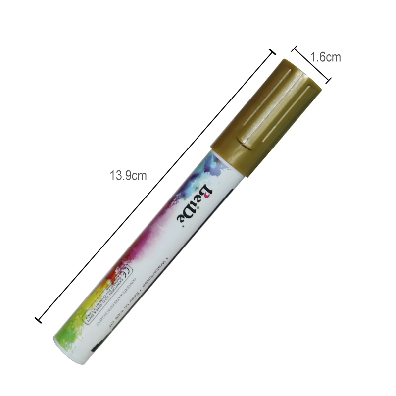 Metallic Marker Pen Water-Based Non-Toxic Wet Erase Colors Liquid Chalk | Канцтовары для офиса и дома