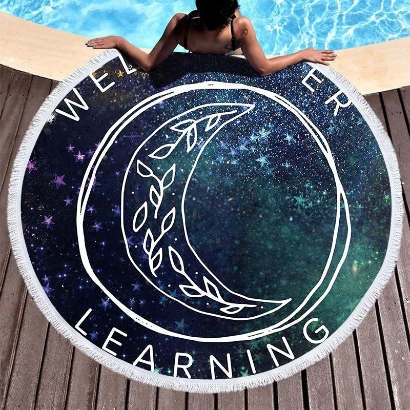 Пляжное одеяло с рисунком для транспортировки 150 см коврик пикника кемпинга