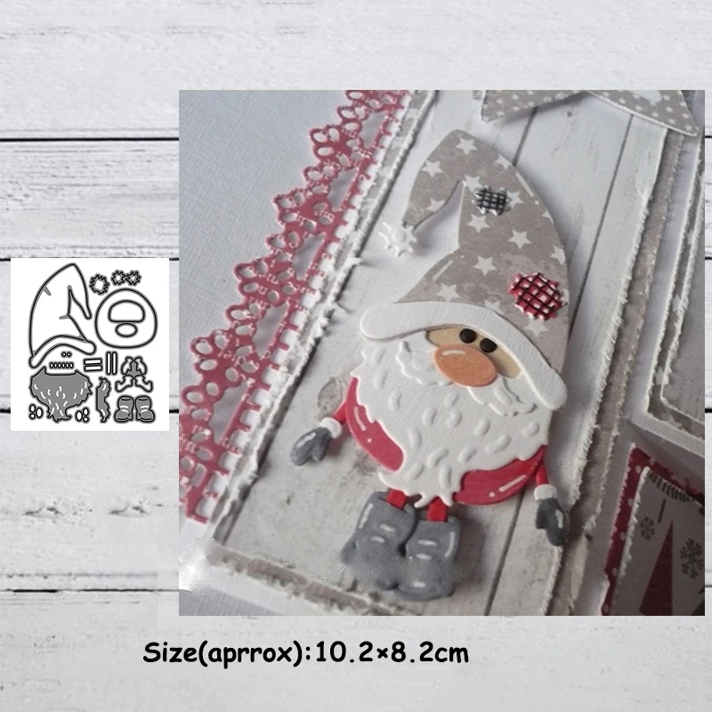 Обезьяна Рождество Дед Мороз металлические режущие штампы трафареты для
