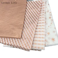 lychee life 10pcs vintage stationery glitter paper for phone home supplies paper junk journal label scrapbooking material