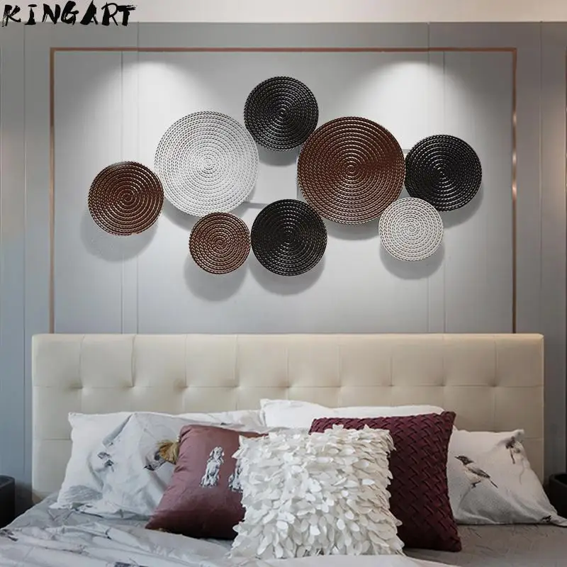 Настенное украшение для гостиной большая металлическая Настенная картина