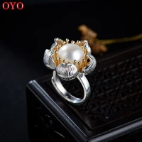 sterling silver flower ring female kapok open rin