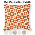 Лиза говорит ГАУ! Чехол для подушки с изображением цветов, оранжевого цвета