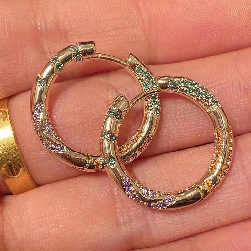 AccKing известного дизайнерского бренда круговой красочные серьги геометрической