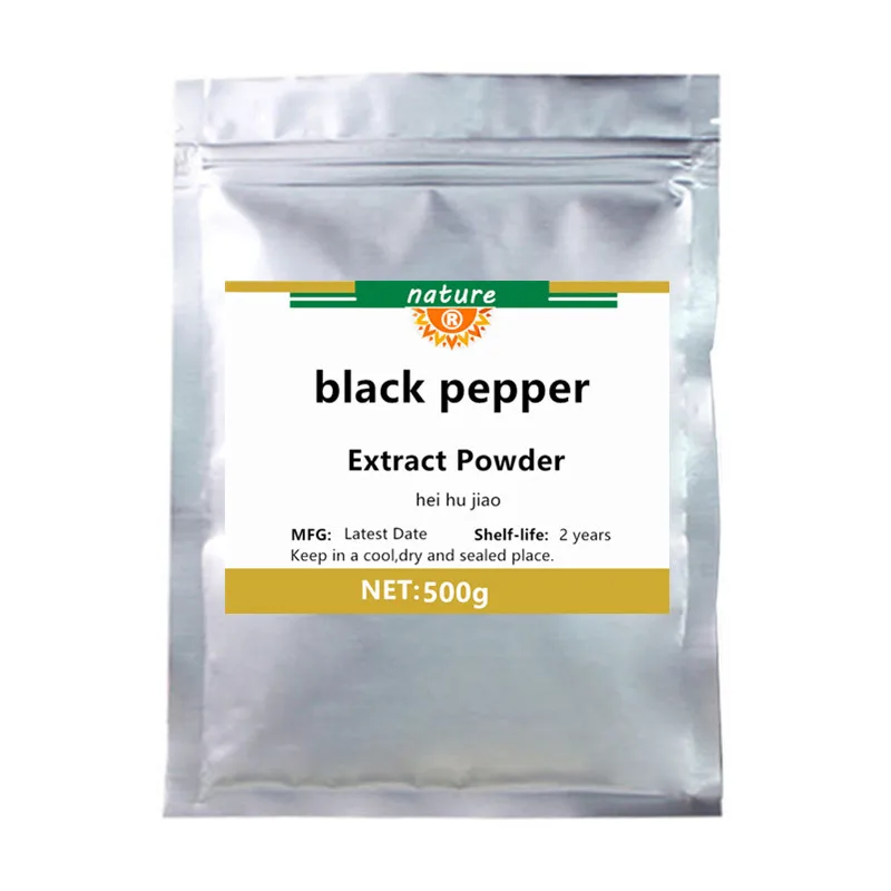 

50g-1000g 98% Piperine Black Pepper Extract Powder,Hei Hu Jiao,Weight Control,Develop Immunity From Disease Free Shipping