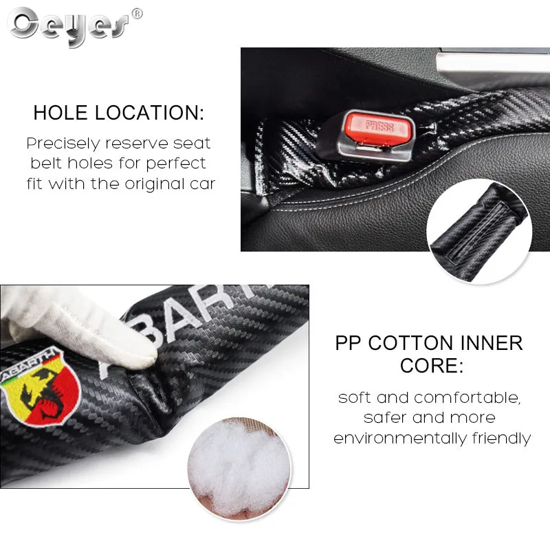Ceyes 1pc Car Accessories Seat Pad Leak Proof Gap Filler Leakproof Strips Sticker For Fiat Abarth Punto 124 125 500 Auto Styling |