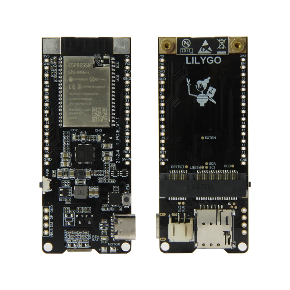 ESP32-WROVER-B chip combinable development board with SIMCOM SIM7600E-H SIM7600JC-H SIM7600G-H SIM7600SA-H PICE LET CAT4 module
