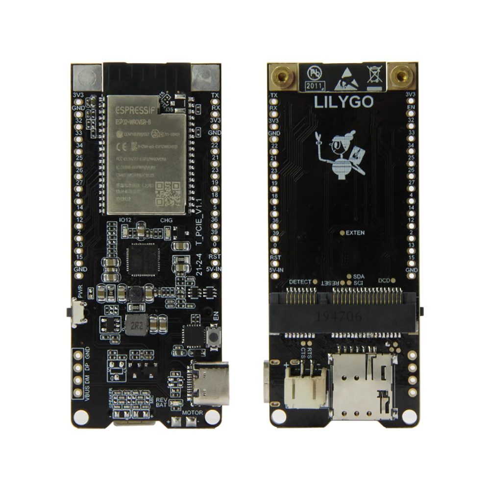 ESP32-WROVER-B чип Комбинируемая плата разработки с SIMCOM SIM7070G SIM7080G SIM7020G SIM868 MINI PCIE CAT &amp M