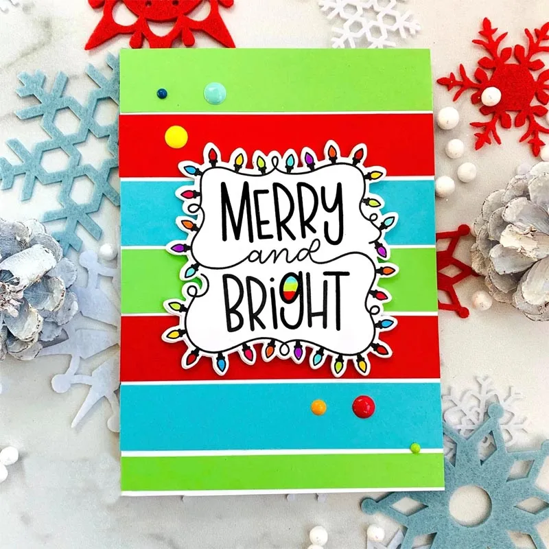 С Рождеством металлические Вырубные штампы и соответствующие прозрачные