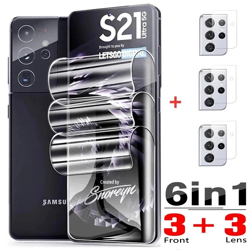 Pel&iacute;cula de hidrogel para Samsung S20, S21, S10 Plus, Note 20, 21, protectores de pantalla Ultra para Samsung Note 8, 9, 10 Plus, S10E, S20FE, no cristal-0