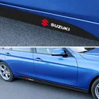 2 шт. автомобильный значок сбоку юбка подоконник углеродного волокна тело порог защитные наклейки для Защитные чехлы для сидений, сшитые специально для Suzuki Grand Vitara SX4 Jimny автомобильные аксессуары