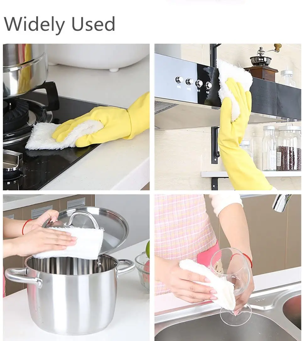 Улучшенная тряпка для посуды кухонная Косметическая мытья 20 шт.|Чистящие
