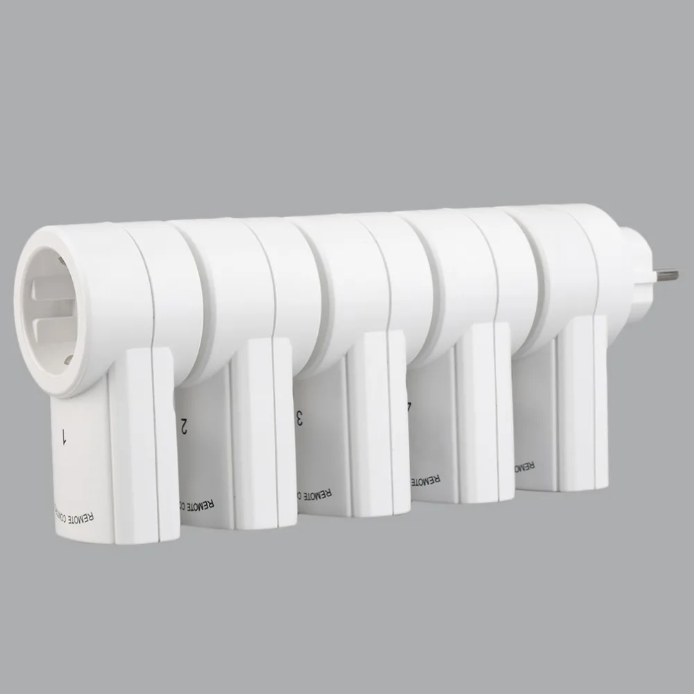 5 беспроводных пультов дистанционного управления розетки электрические