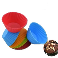 5cm silicone cupcake cake mold chocolate cake muffin liners pudding jelly baking cup mold baking tool lx8204