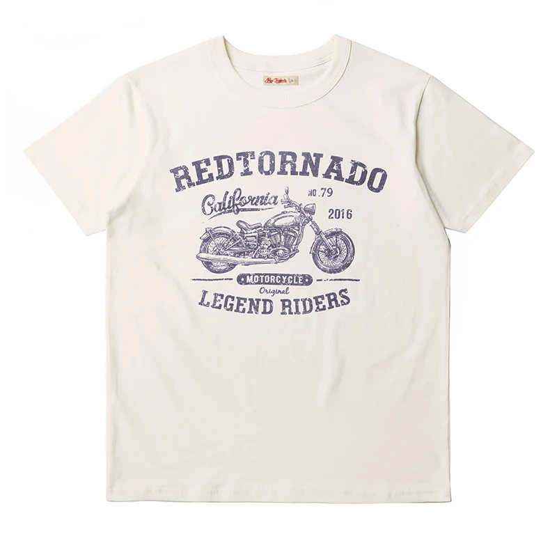 

Red Tornado Vintage Style Printed Graphic Tee Shirts 260g Crew Neck Men's T-Shirts