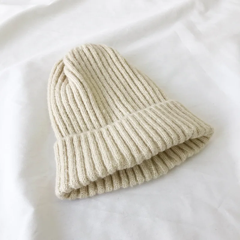 Новинка 2021 женская зимняя шапка карамельных цветов Мужская шерстяная вязаная