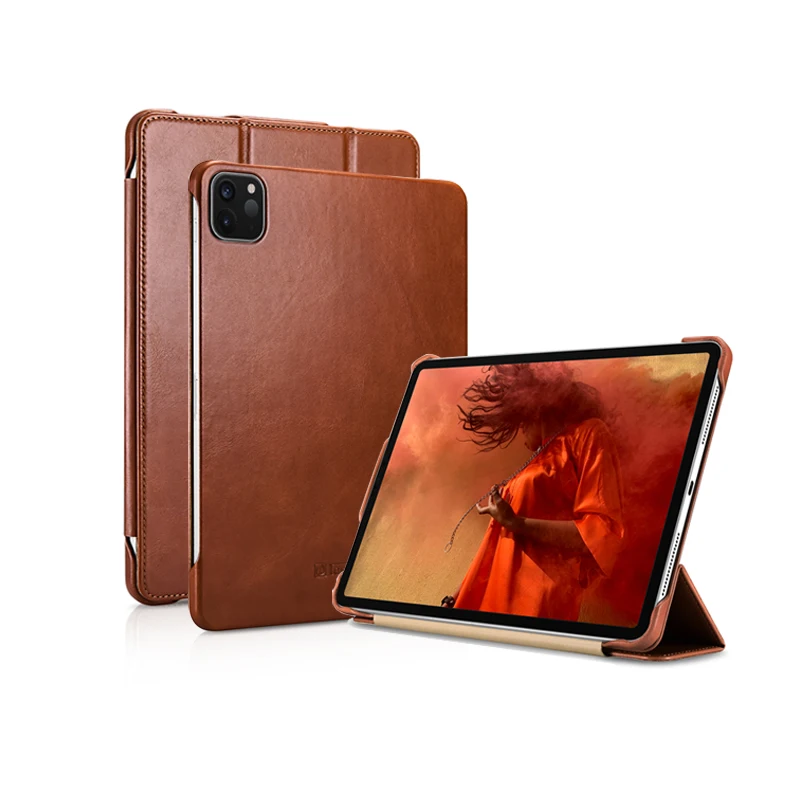 Чехол для iPad Pro 11 2018 2020 тонкий книжка из натуральной кожи с подставкой бизнеса
