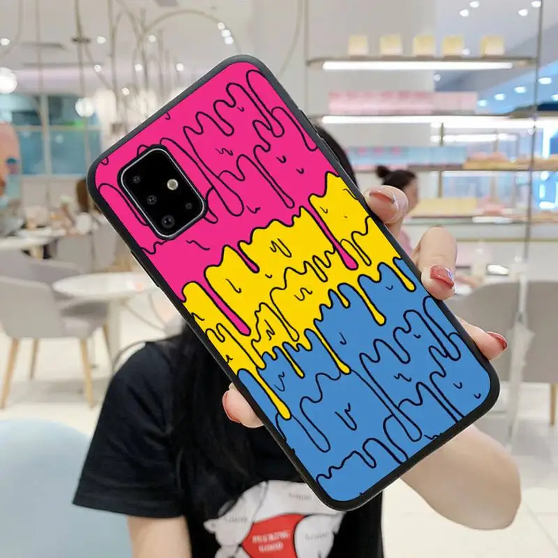

Colorful Pastel Kawaii Melting Rainbow Phone Case For Samsung A6 A7 A8 A10 A11 A20 A21 A30 A31 A40 A50 A70 A80 A91 Plus S E Case