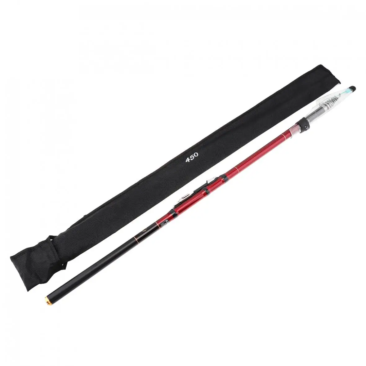 Телескопическая рыболовная удочка 4 5 м 8 секций из углеродного волокна гладкая и