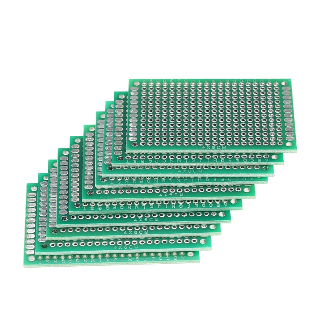 Hot 10PCS Double Side Spray-tin Prototype PCB Board Universal Breadboard Panel 4*6cm | Инструменты