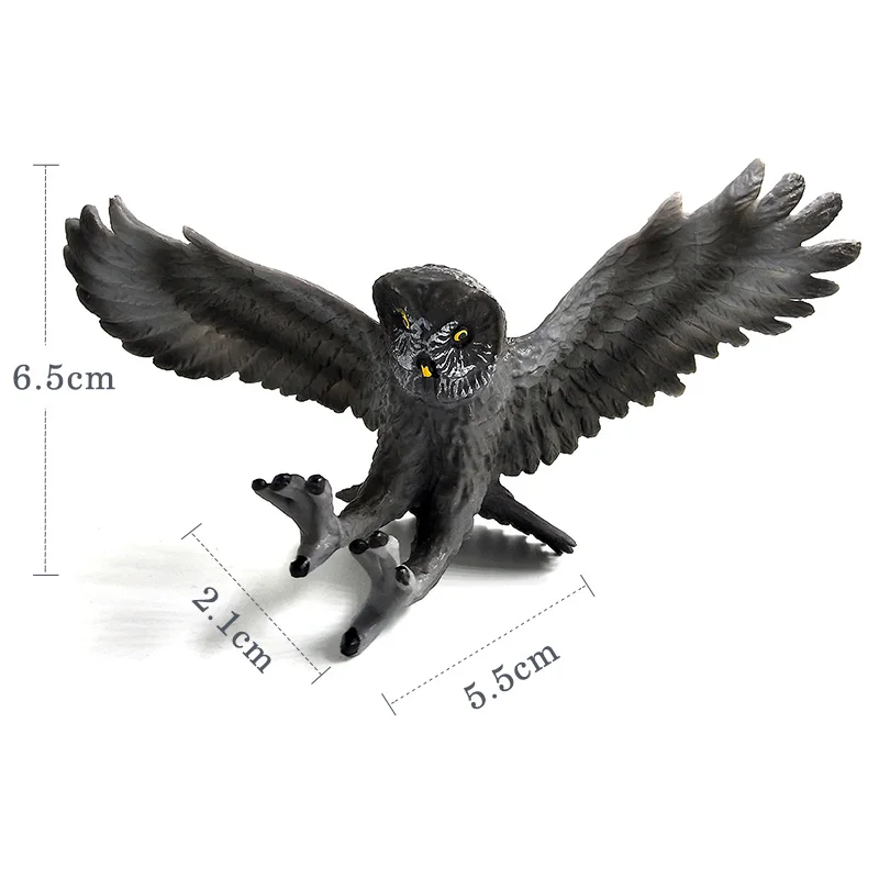 Owl Имитация индейки птица курица ферма ПВХ Модель Животного Фигурка домашний декор миниатюрное украшение для сада в виде Феи современные аксессуары - Цвет: Owl