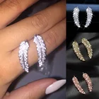 Женские серьги в форме листьев Huitan, 3 цвета, подарок на день рождения, ювелирные украшения