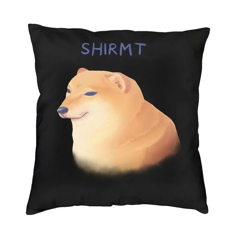 

Cheems Watercomlor Meme Throw Pillow Covers Home Decorative Cheemsburger Doge Dog Cushions Cover For Sofa Square Pillowcase