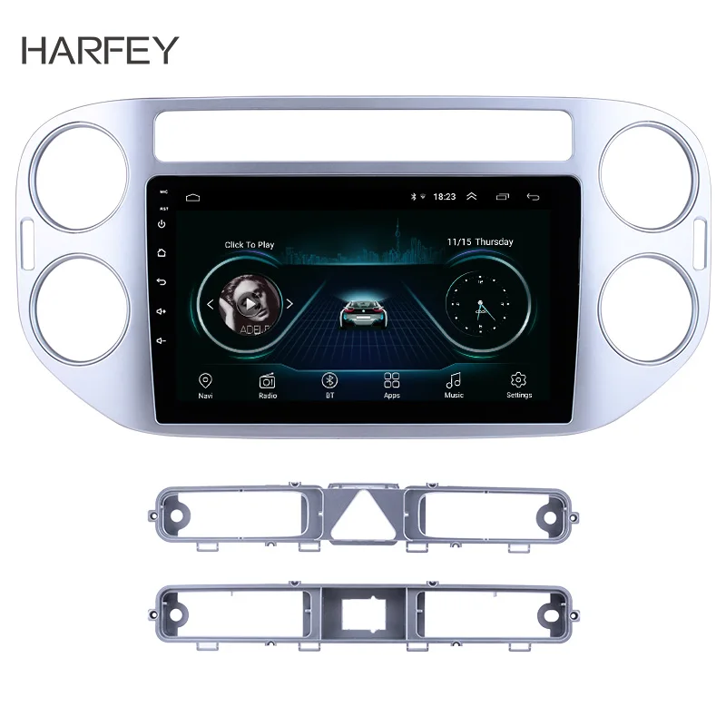 Harfey 3G WIFI Android 8 1 Aux SWC 9 &quotАвтомобильный мультимедийный плеер для 2010 2015 VW Volkswagen Tiguan