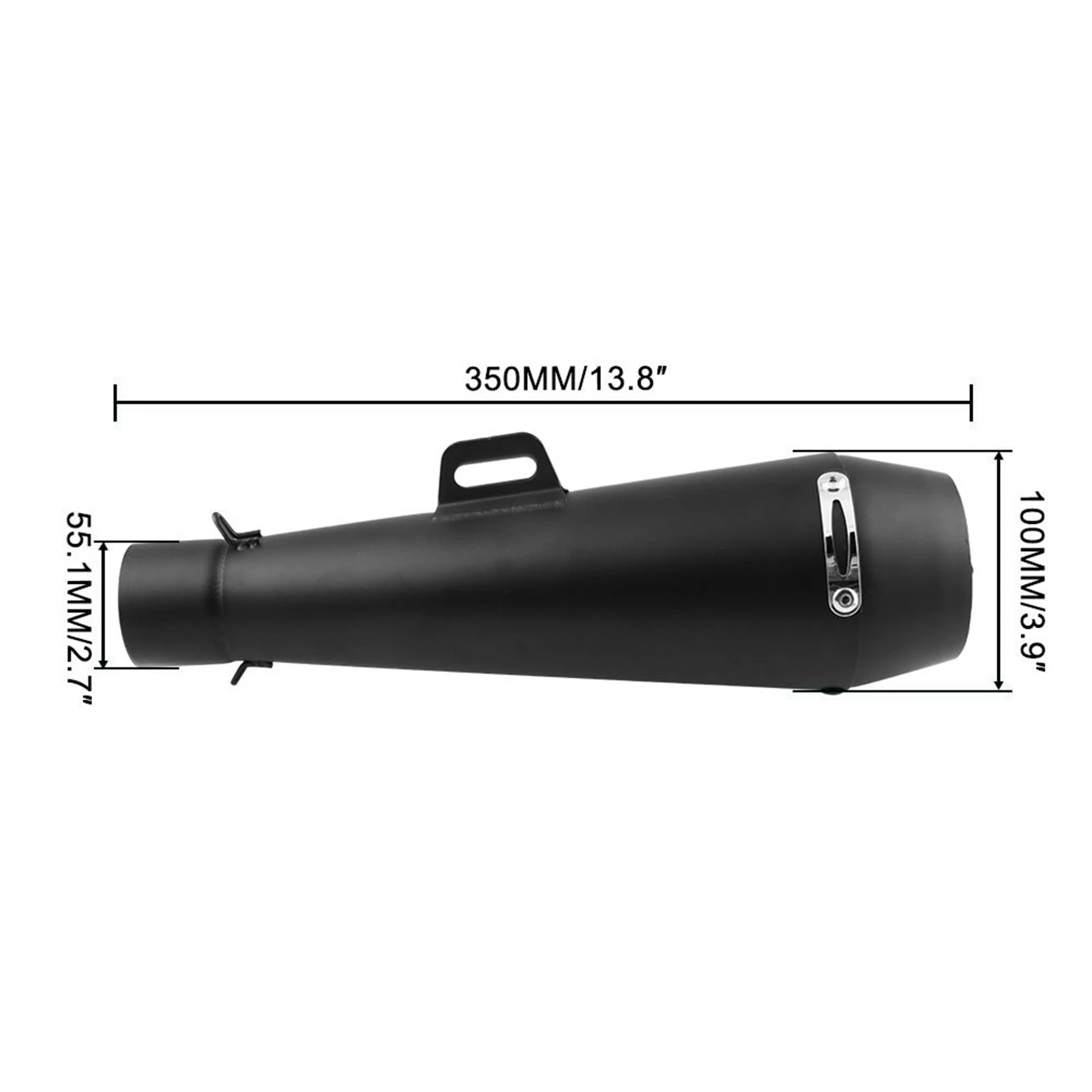 

Motorcycle High Temperature Resistance Exhaust Muffler Pipe Caliber on 51 mm Motorcycle Accessories 35cm x 10cm x 7cm
