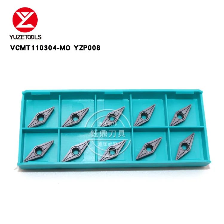 VCMT110304 MO CNC инструмент YUZETOOLS общий материал токарный частицы|Токарный инструмент| |