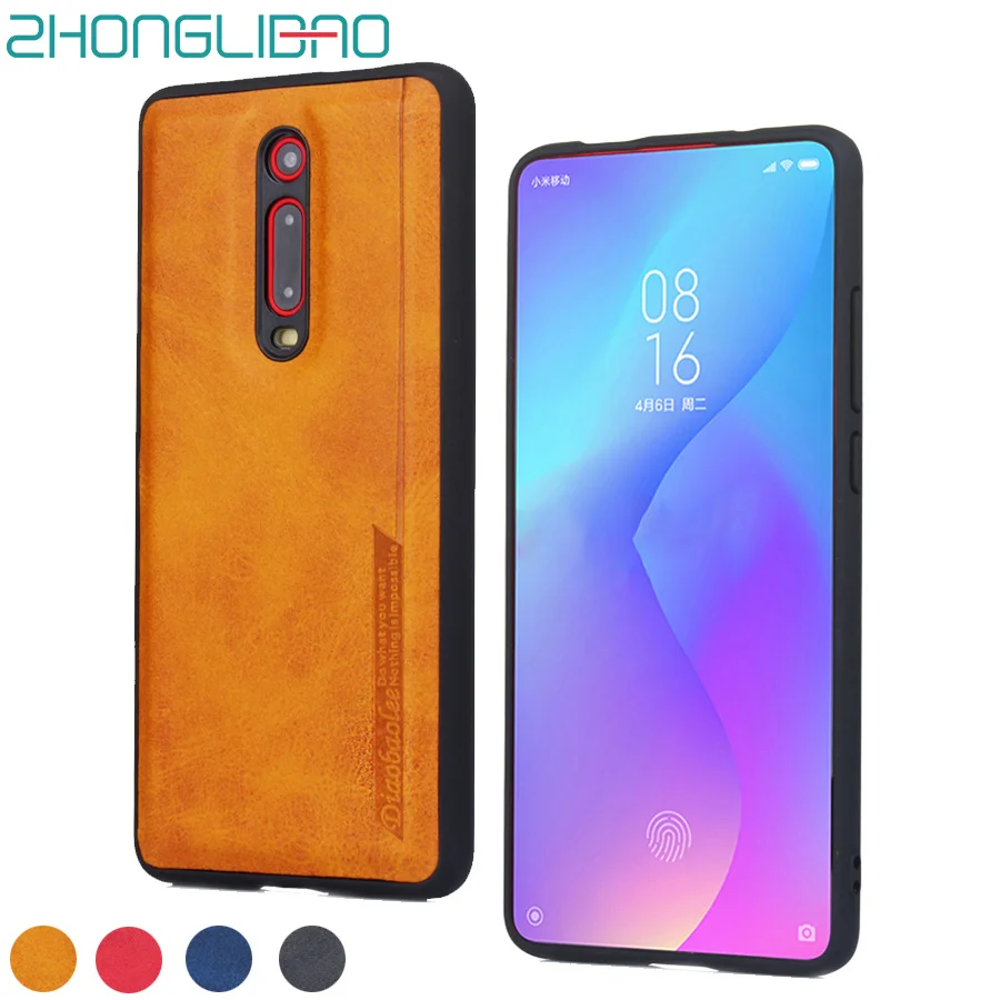 Чехол накладка из искусственной кожи для Xiaomi Redmi K20 Note 8 Pro чехол Mi 9t силиконовый