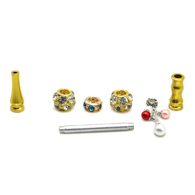 

8/10pcs Shisha Hookah Handmade Inlaid Jewelry Alloy Mouthpiece Mouth Tips Shisha Chicha Filter Tip Hookah jeweled hookah tip