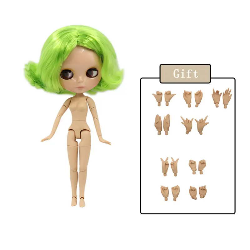 Glossy face 422 Ледяная фабрика Blyth кукла Обнаженная соединение тела с ручной набор A& B 1/6 BJD Модная Кукла подходит diy Макияж Специальная цена - Цвет: Glossy face 422