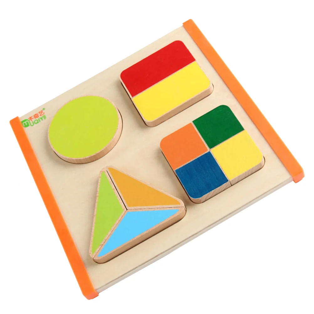 

1 Set Geometric Shape Puzzle Creative Interesting Puzzle Fraction Kids