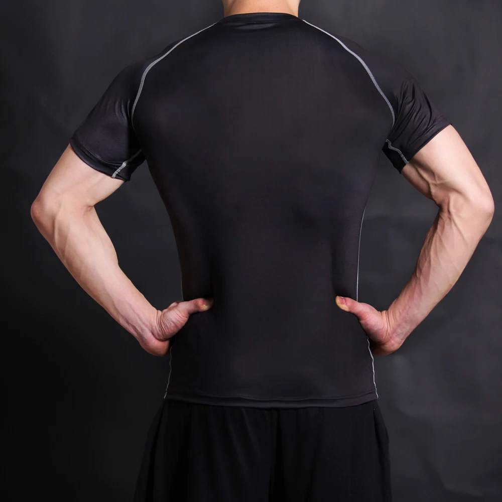 Компрессионная стрейчевая футболка супергероя с коротким рукавом Халк 3D печать