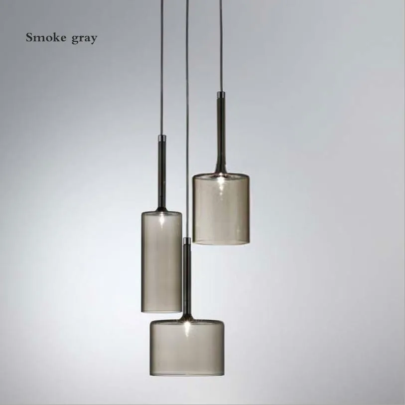 

Modern simple Pendant Lamp northern Europe creative personalized bar living room bedroom single head three head glass chandelier