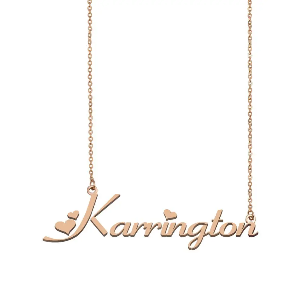 

Karrington Name Necklace , Custom Name Necklace for Women Girls Best Friends Birthday Wedding Christmas Mother Days Gift