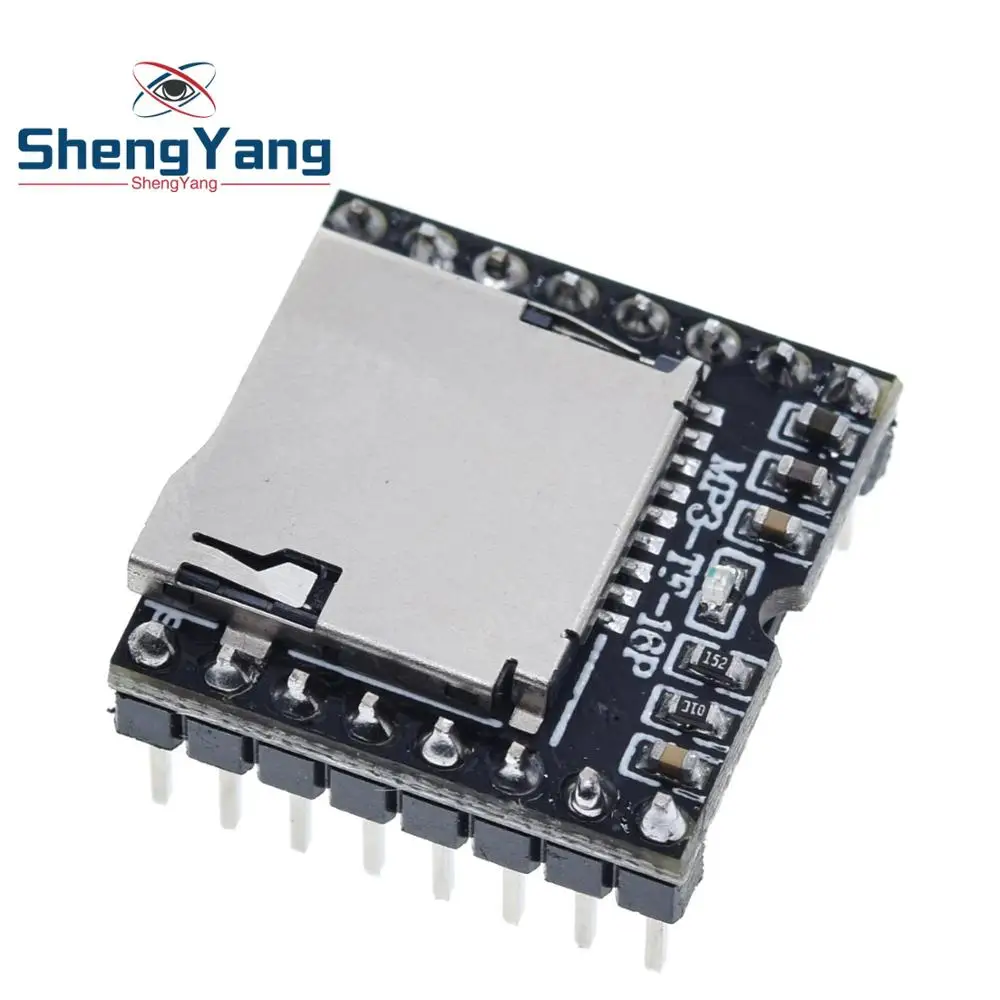 Мини модуль MP3 плеера с TF картой U диском плата аудио голосового модуля для Arduino DF