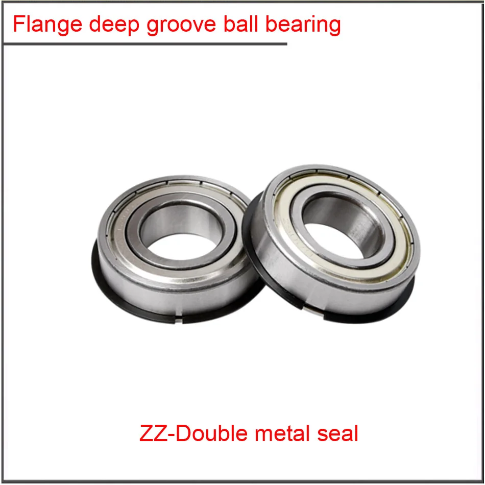 

2Pcs/set High quality Flange deep groove ball bearing F6000 F6001 F6002 F6003 F6004 F6005 F006 F6008 F6010ZZ RS ball bearing