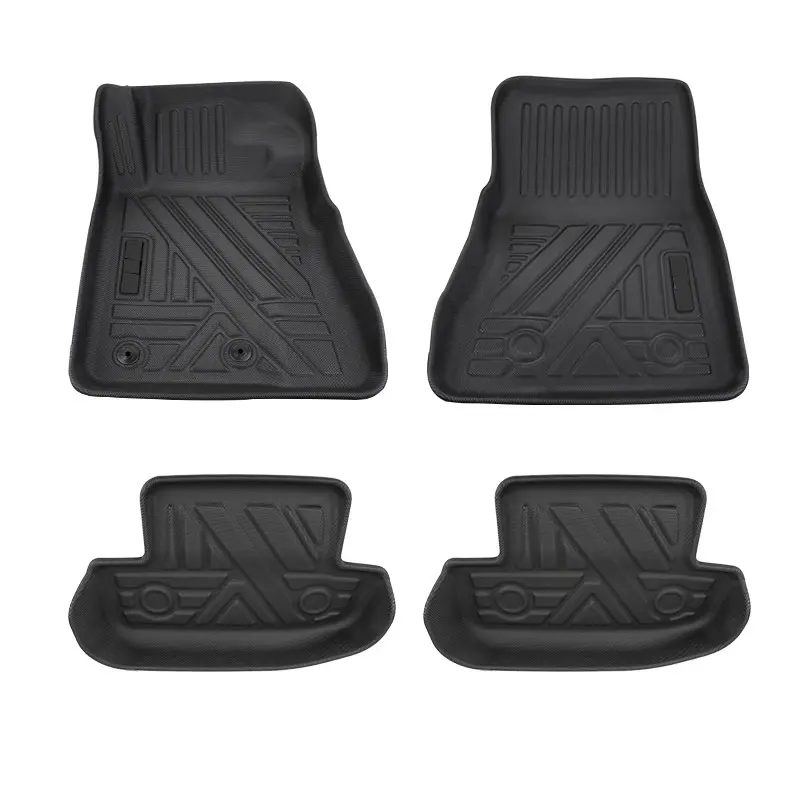 

For Ford Mustang 15-21 Floor Mat Fits Ultimate All Weather Waterproof 3D Floor Liner Full Set Front & Rear Interior Mats