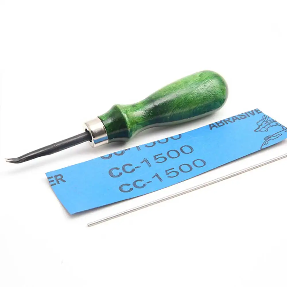 Высококачественный инструмент для кожевенного ремесла 0 6/0 8/1/1.2/1 мм деревянная