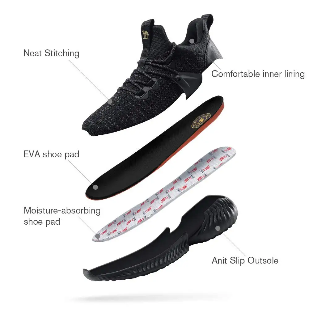 CAMEL/мужские летние кроссовки для бега дышащие легкие увеличивающие рост занятий