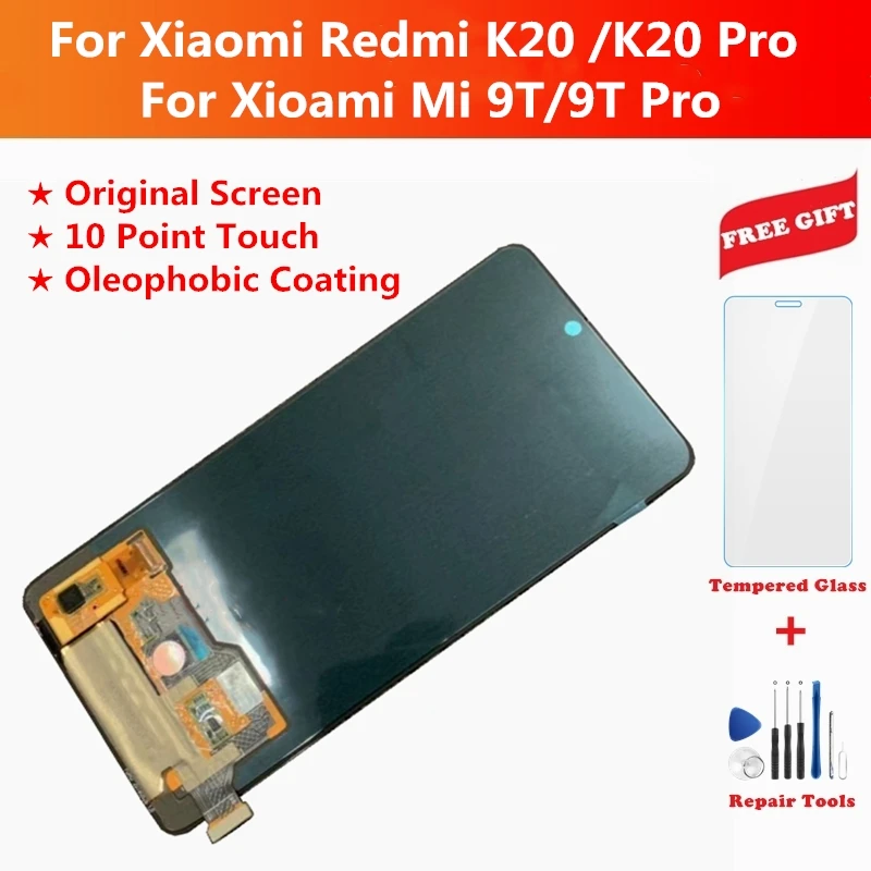 ЖК дисплей для Xiaomi Redmi K20 /K20 Pro 10 точечный сенсорный экран Mi 9T / дигитайзер запасные